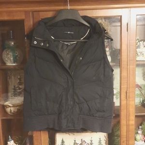 GAP Black Hooded Vest